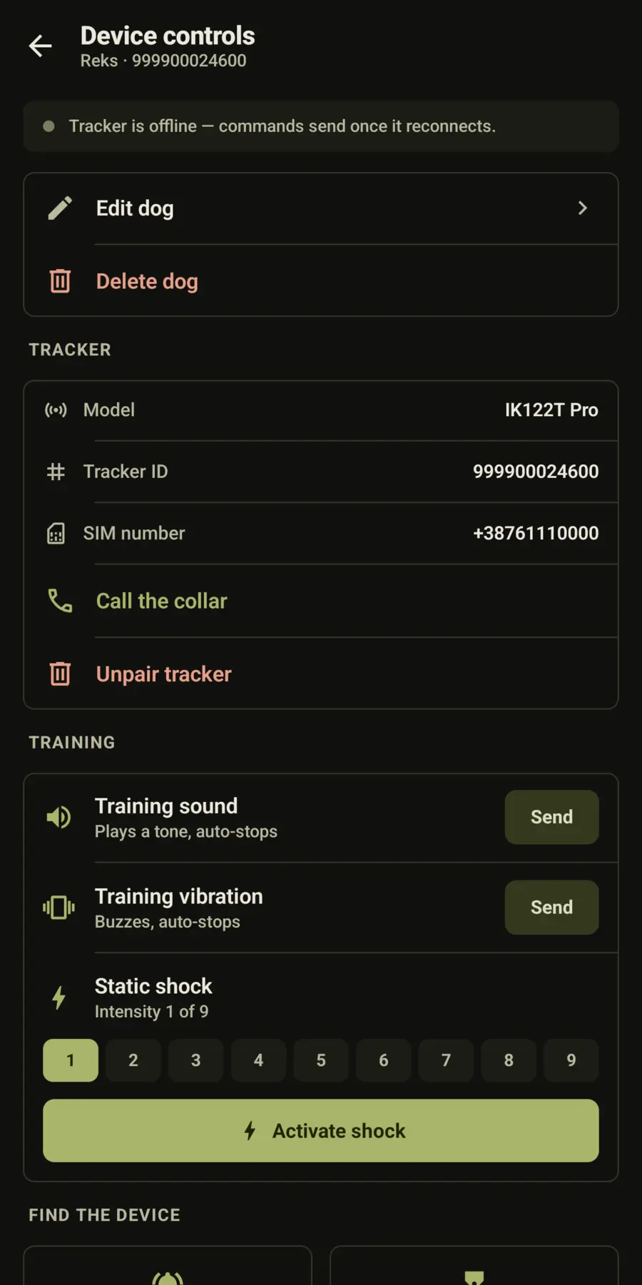 Device controls